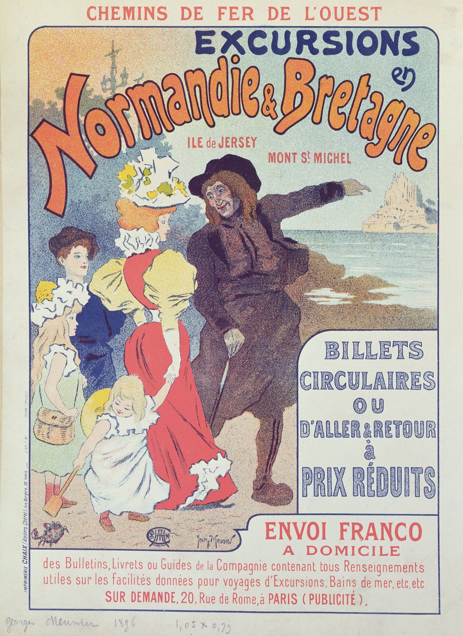Póster publicitario del Chemin de Fer de l