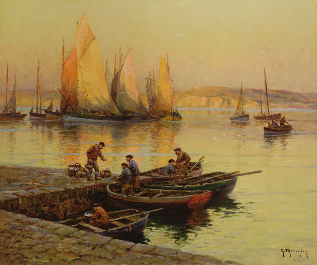 Atardecer de Georges Philibert Charles Maroniez