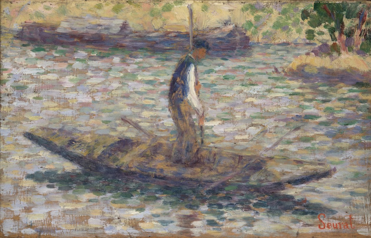 Un pescador, c.1884 de Georges Seurat