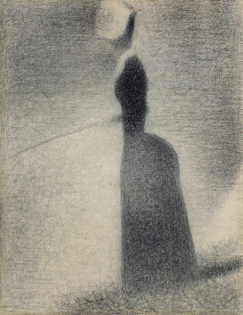Una mujer pescando, 1884 de Georges Seurat