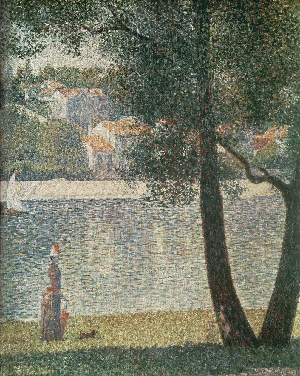 El Sena en Courbevoie, 1885 de Georges Seurat