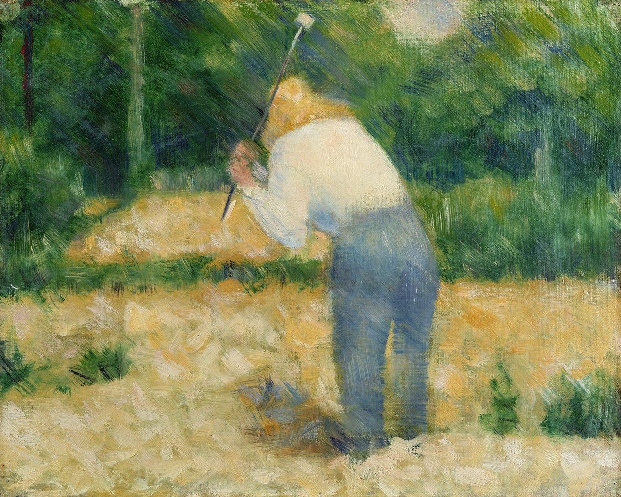 El rompedor de piedras, c.1882 de Georges Seurat