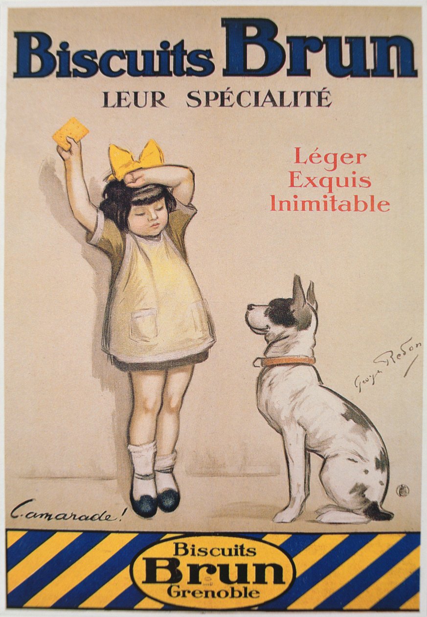 Póster publicitario de galletas 