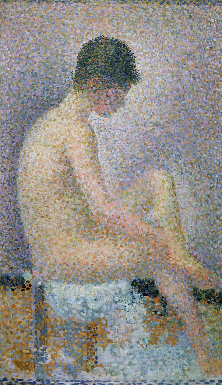 Modelo de perfil, 1886 de Georges Seurat