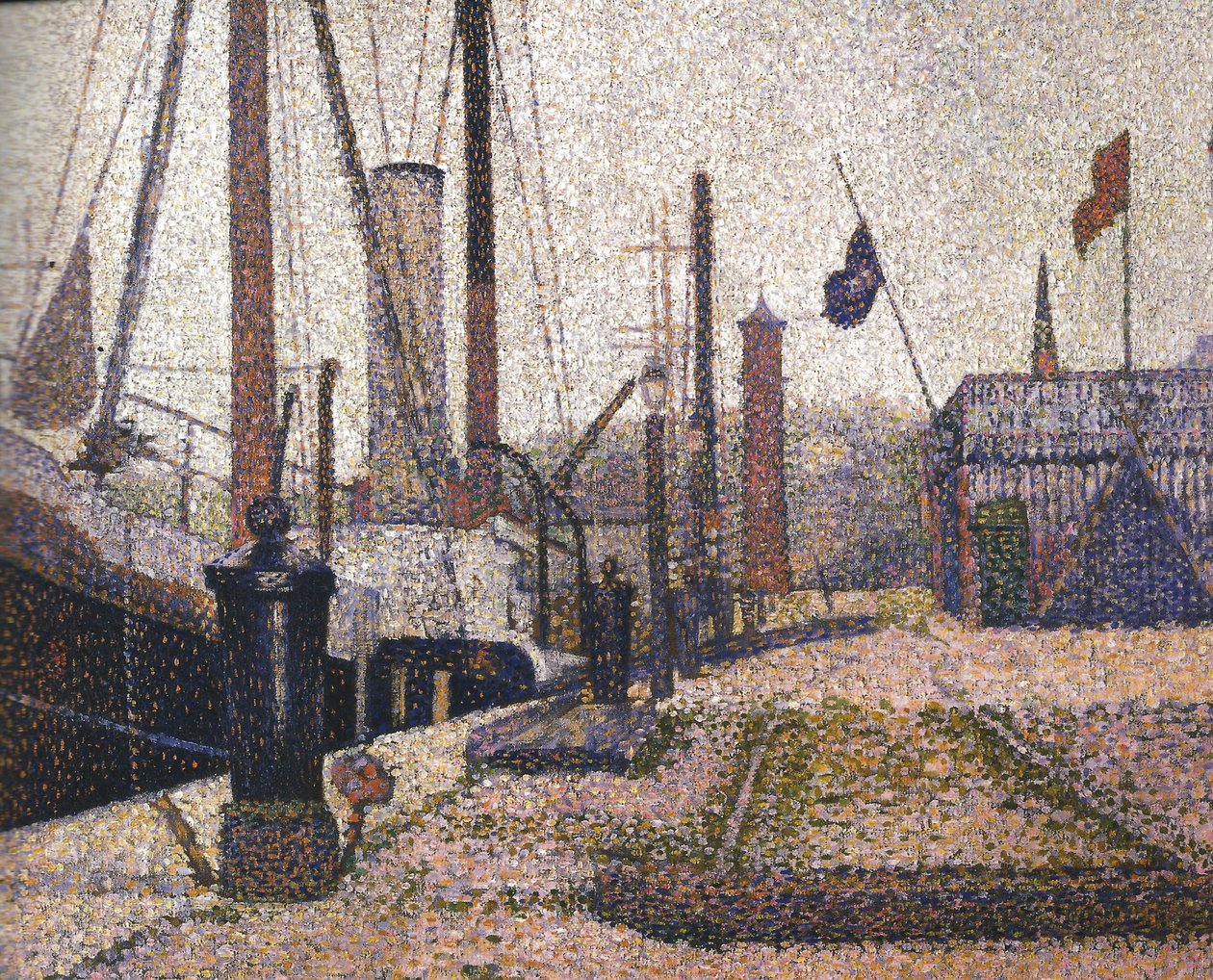 Puerto en Honfleur de Georges Seurat