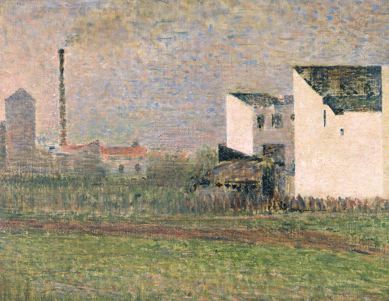 Suburbio, c.1882 de Georges Seurat