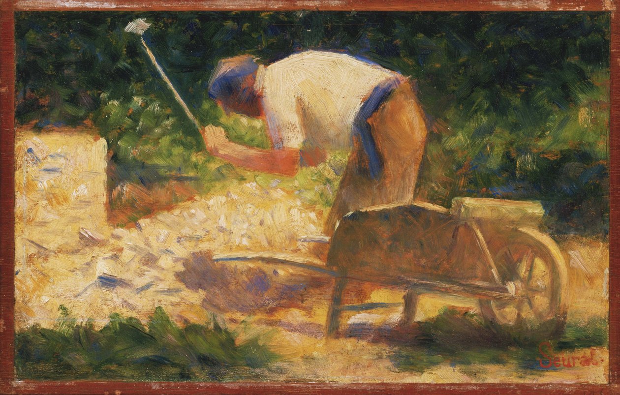 El rompedor de piedras de Georges Seurat