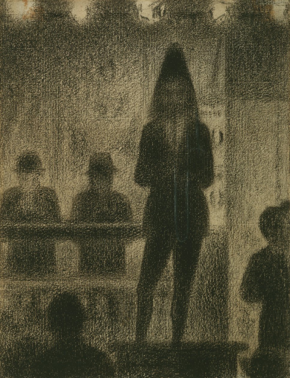 Trombonista (Estudio para el espectáculo del circo) de Georges Seurat