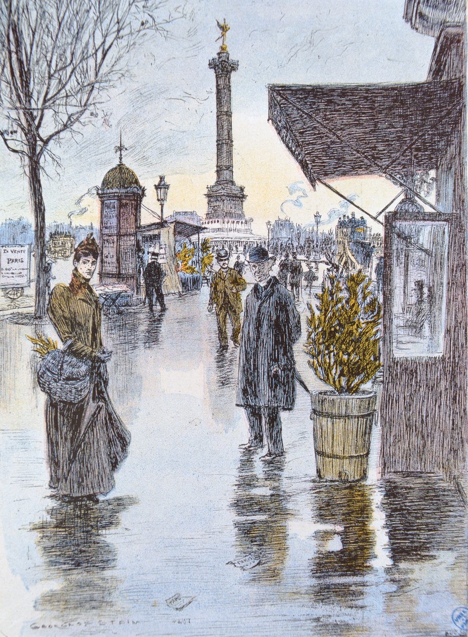 La Plaza de la Bastilla, París de Georges Stein
