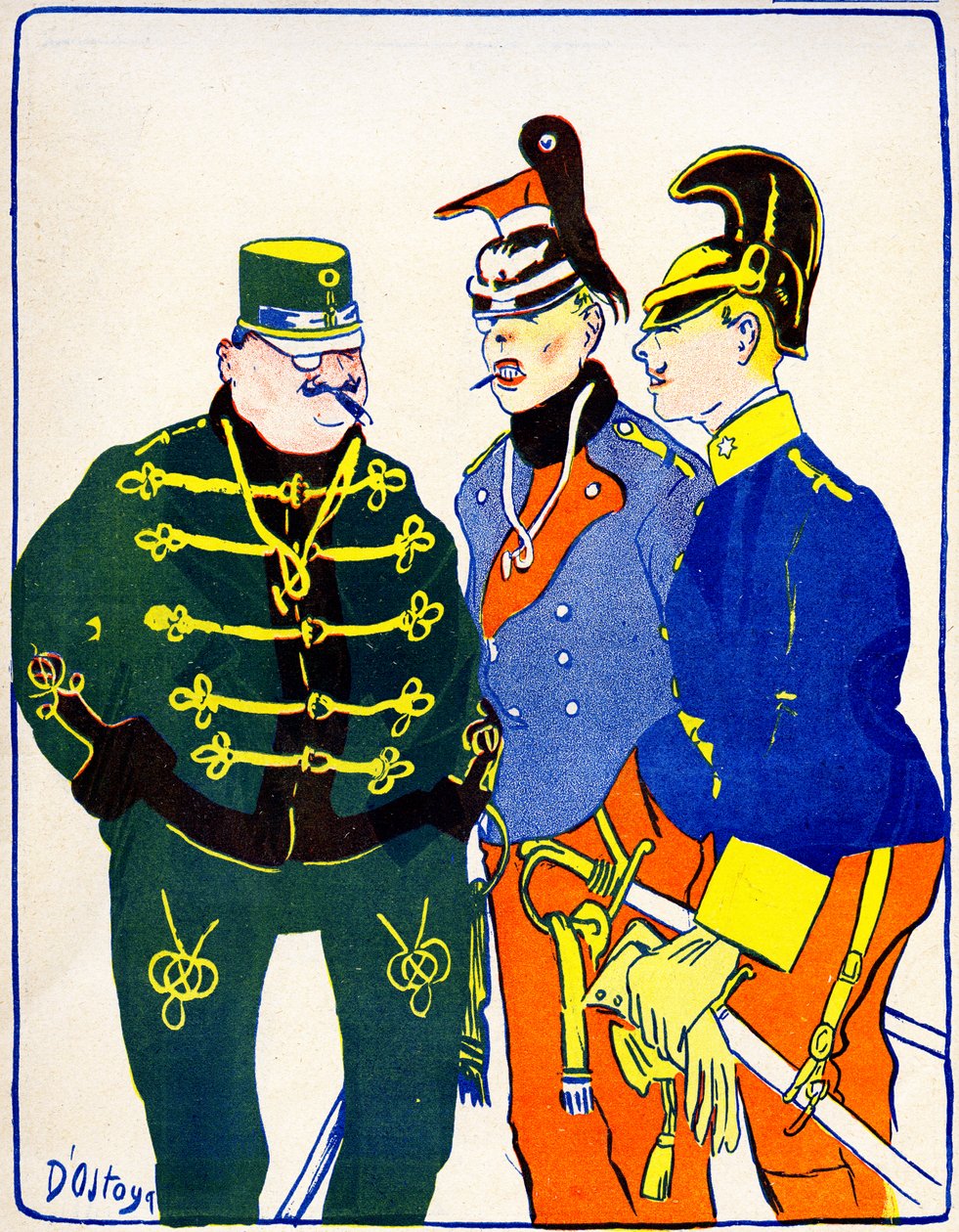 Austria movilizando sus tropas, 1908 de Georges d 1878 1937 Ostoya