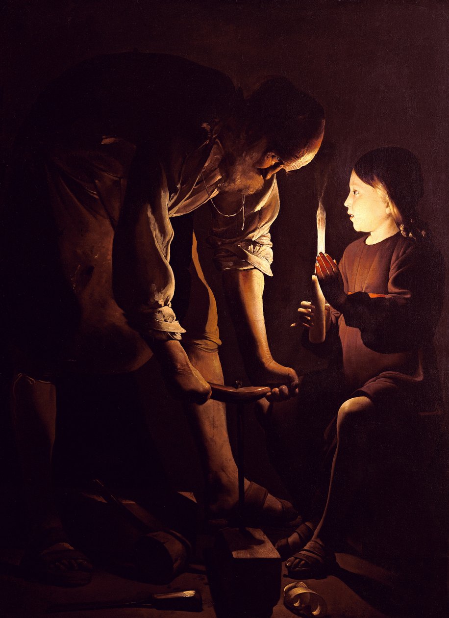 San José, el Carpintero, c.1640 de Georges de La Tour