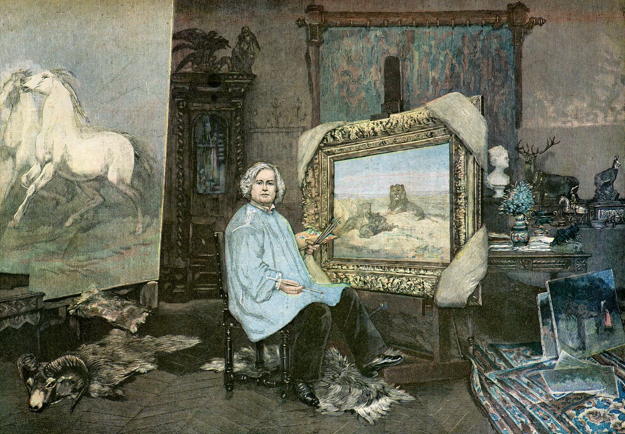 La artista Rosa Bonheur en su estudio de Georges (1865 1951) Achille Fould