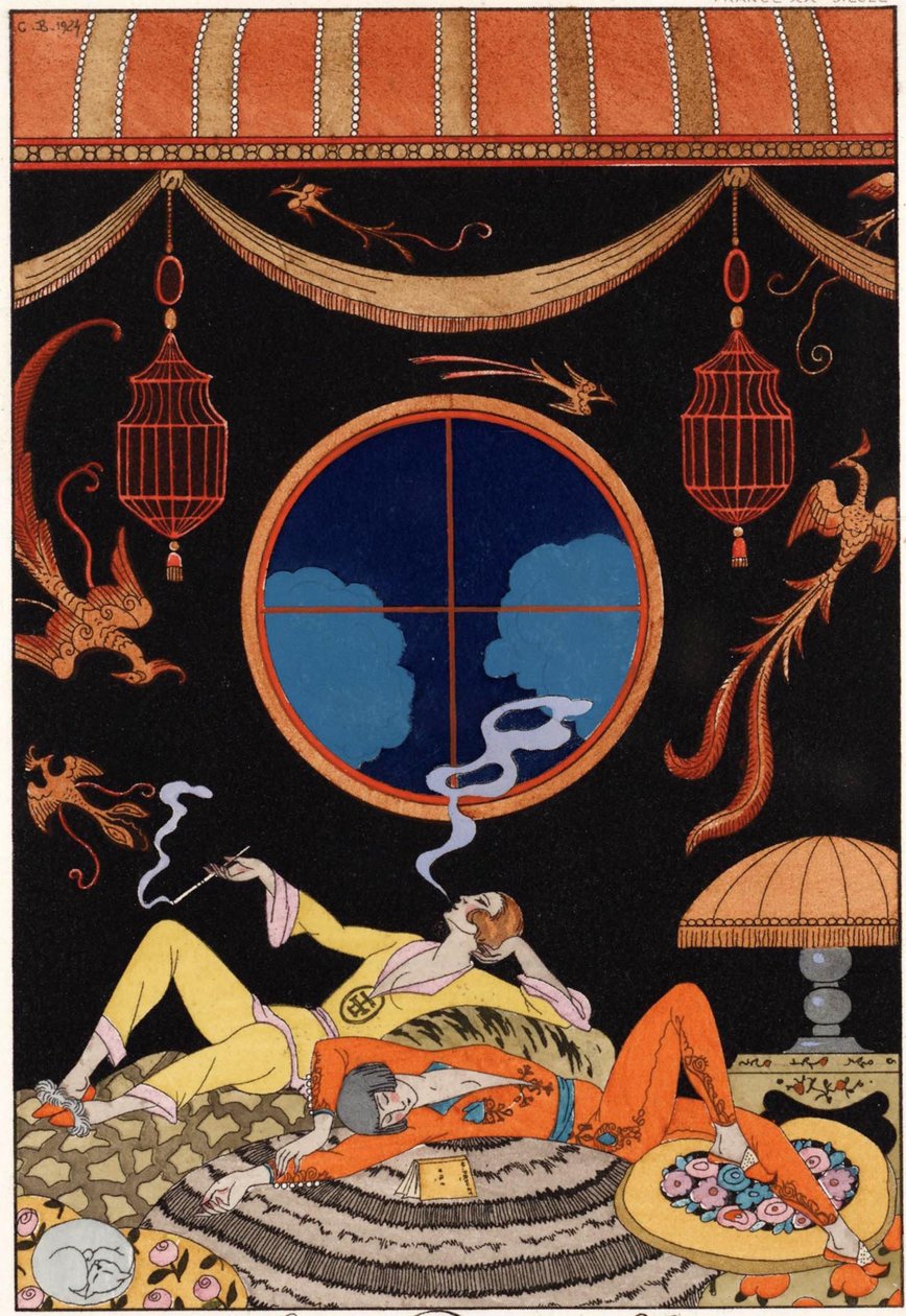 Pereza - Serie de los siete pecados capitales de Georges (after) Barbier