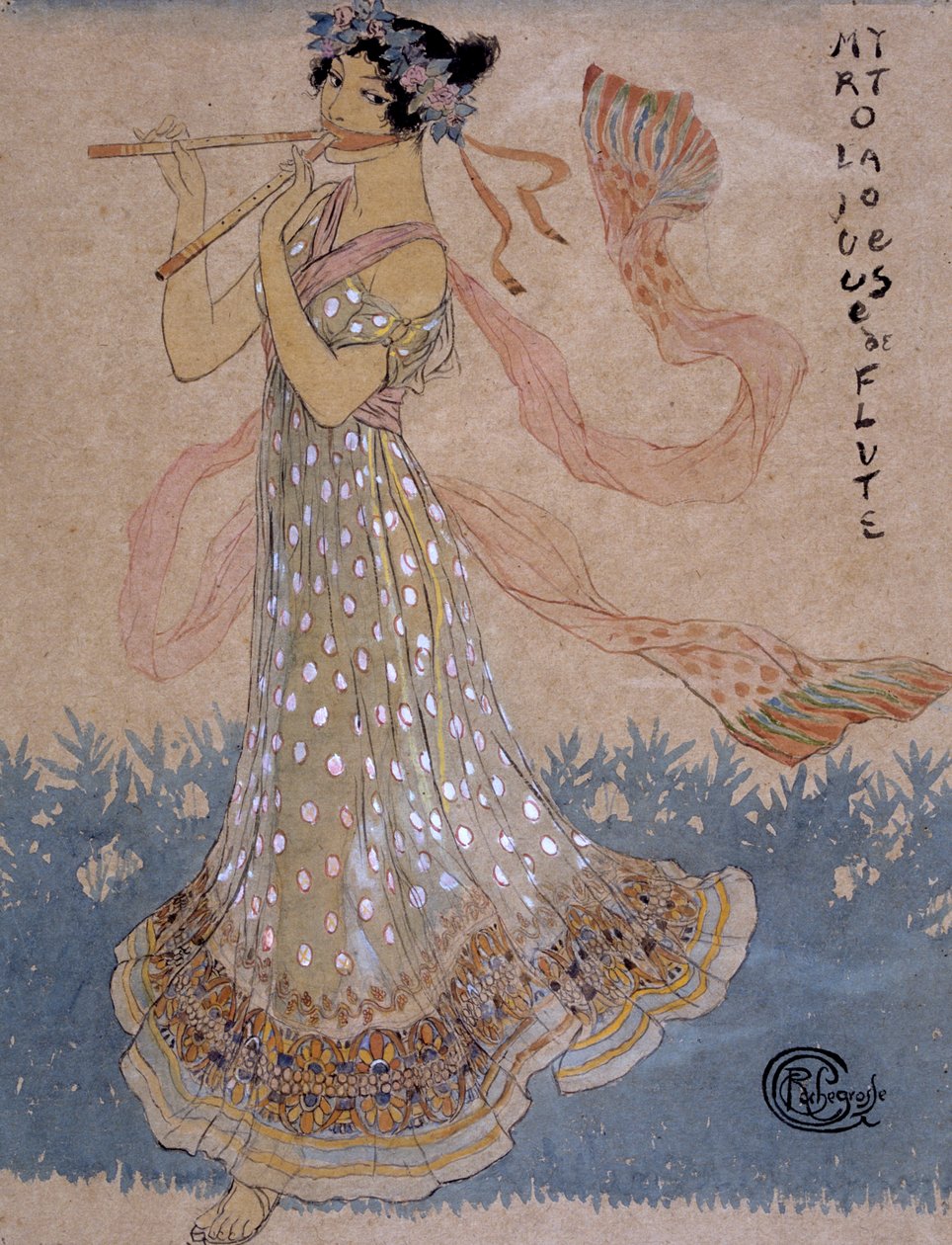 El joven músico, siglo XX de Georges Antoine Rochegrosse