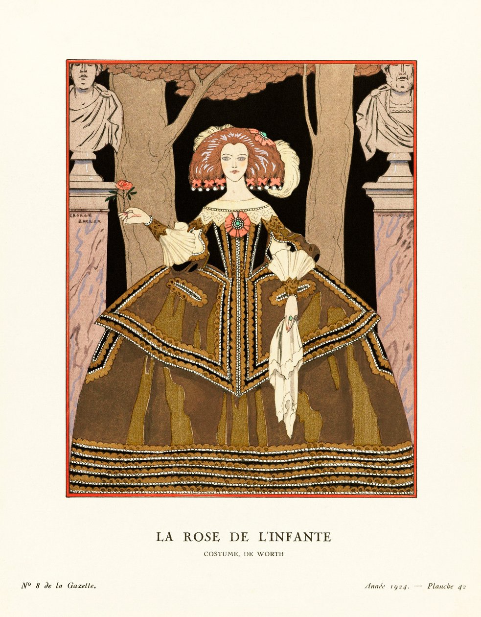 Ilustración de la Gazette du Bon Ton de Georges Barbier