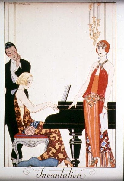 Ilustración de encantamiento para la "Gazette du Bon Ton de Georges Barbier