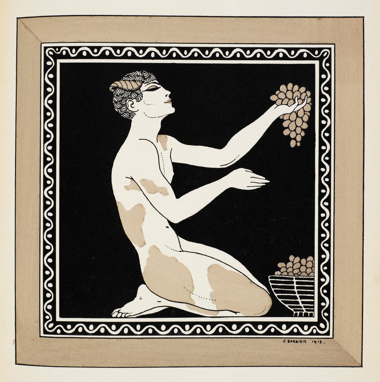 Nijinsky como fauno en el ballet L
