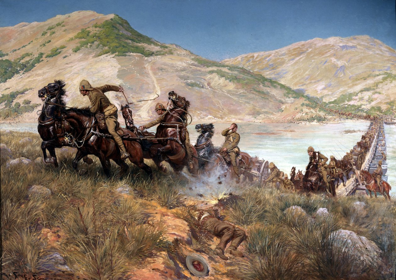 El Cruce Final de Buller del Tugela, Febrero 1900 de Georges Bertin Scott