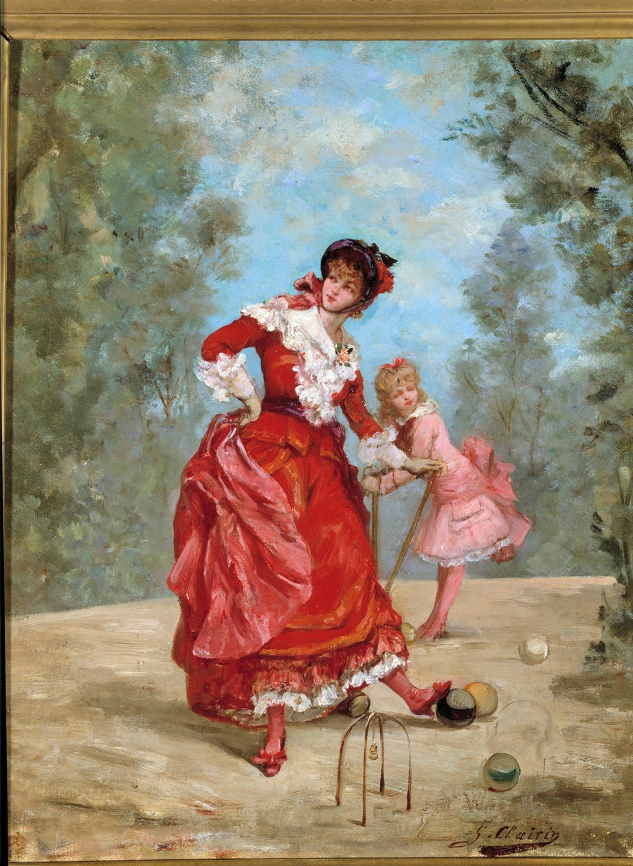 Juego de croquet de Georges Clairin