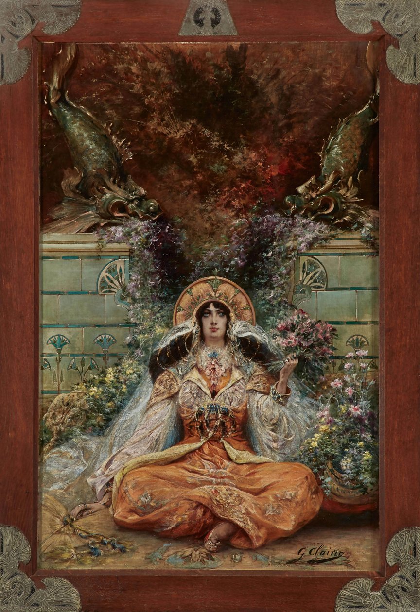 Sarah Bernhardt en el papel de Izeyl de Georges Clairin