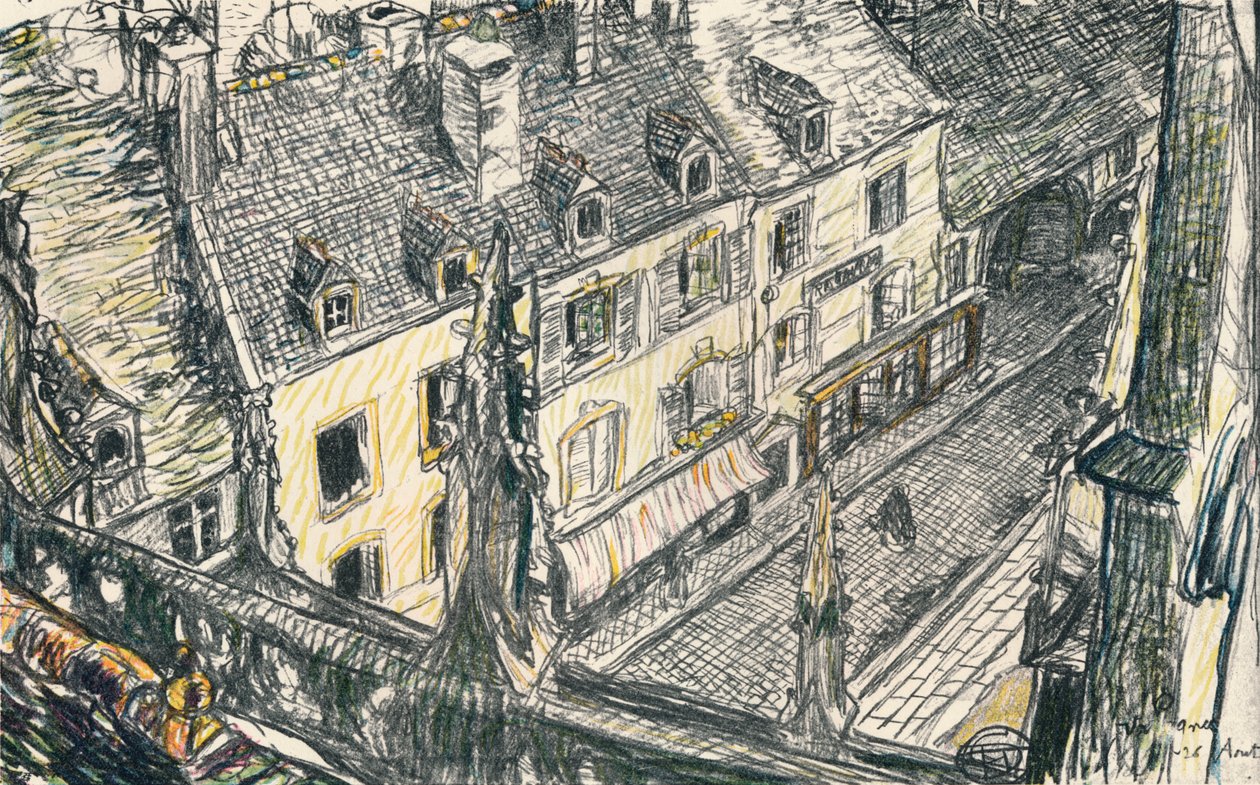 Une Rue De Valogne, c. 1911 de Georges Dupuis