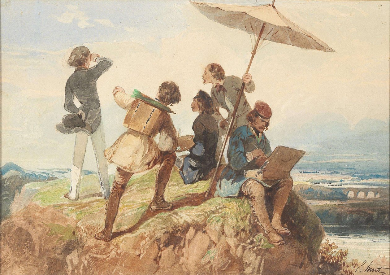 Pintores al aire libre de Georges Eugène Huot