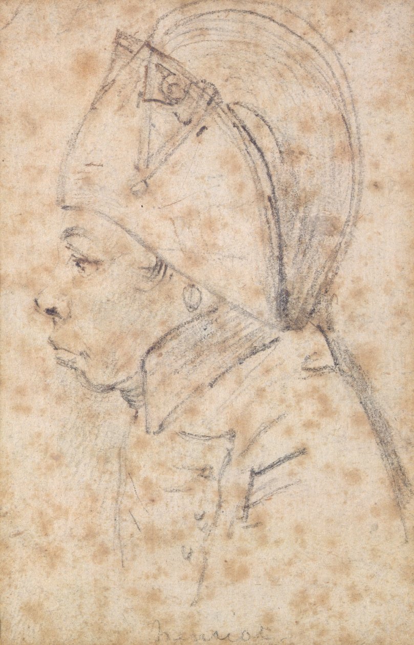 François Hanriot (1761-94) (lápiz sobre papel) de Georges Francois Gabriel
