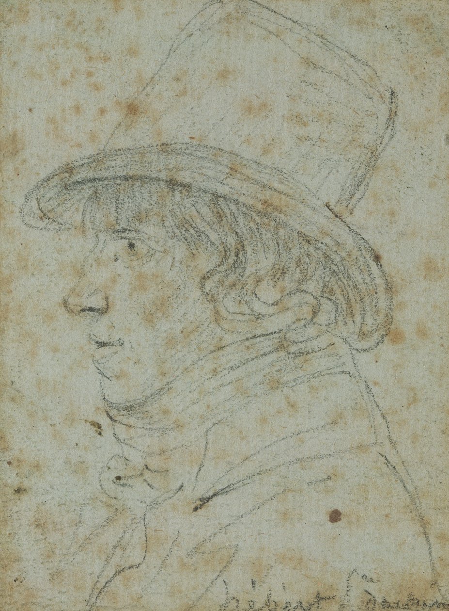 Jacques Hebert (1757-94) (lápiz sobre papel) de Georges Francois Gabriel
