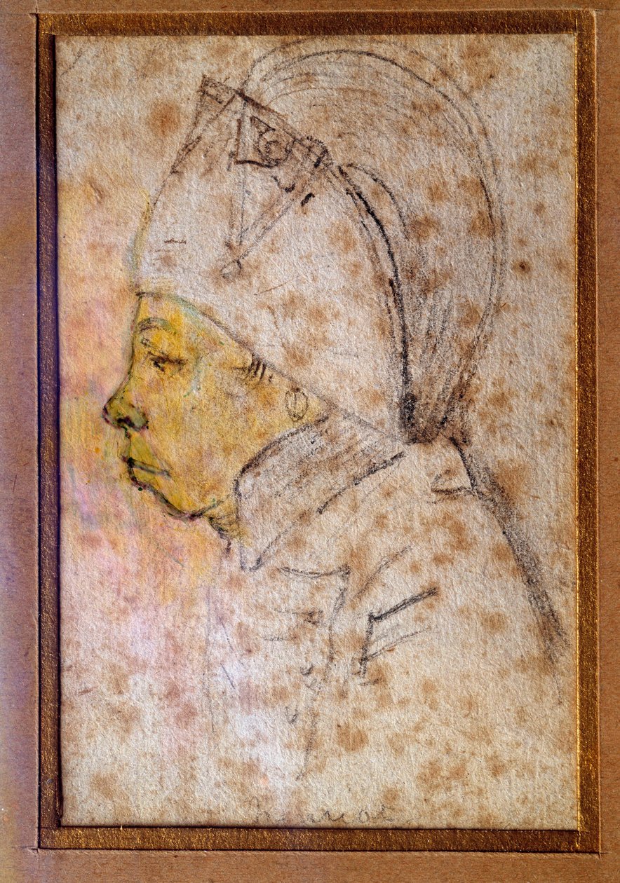 Retrato de François Hanriot (1761-1794) Dibujo de Gabriel (siglo XVIII), París, Museo Carnavalet de Georges Francois Gabriel