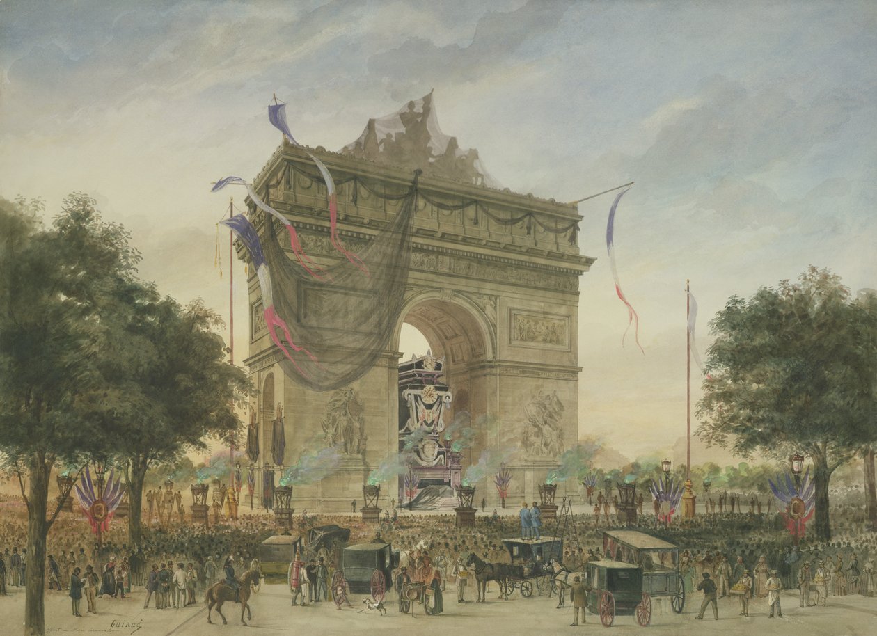 El funeral de Victor Hugo (1802-85) de Georges Francois Guiaud