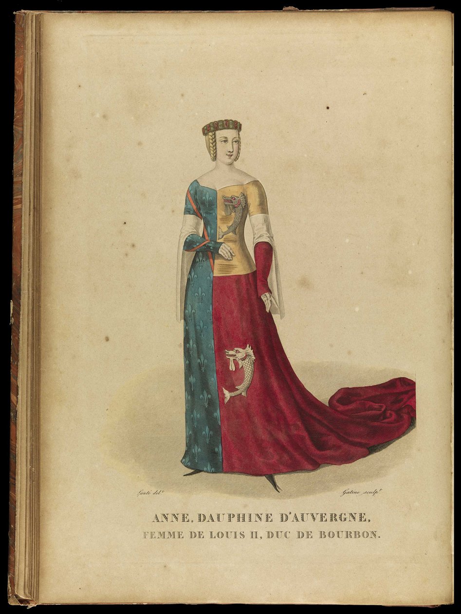 Ana de Auvernia 1358-1417, Condesa de Forez y Duquesa de Borbón, finales del siglo XVIII de Georges Jacques Gatine