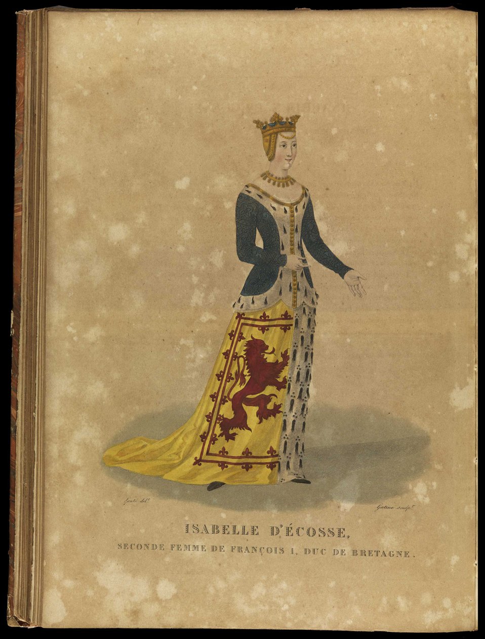 Isabel de Escocia, Duquesa de Bretaña, finales del siglo XVIII de Georges Jacques Gatine