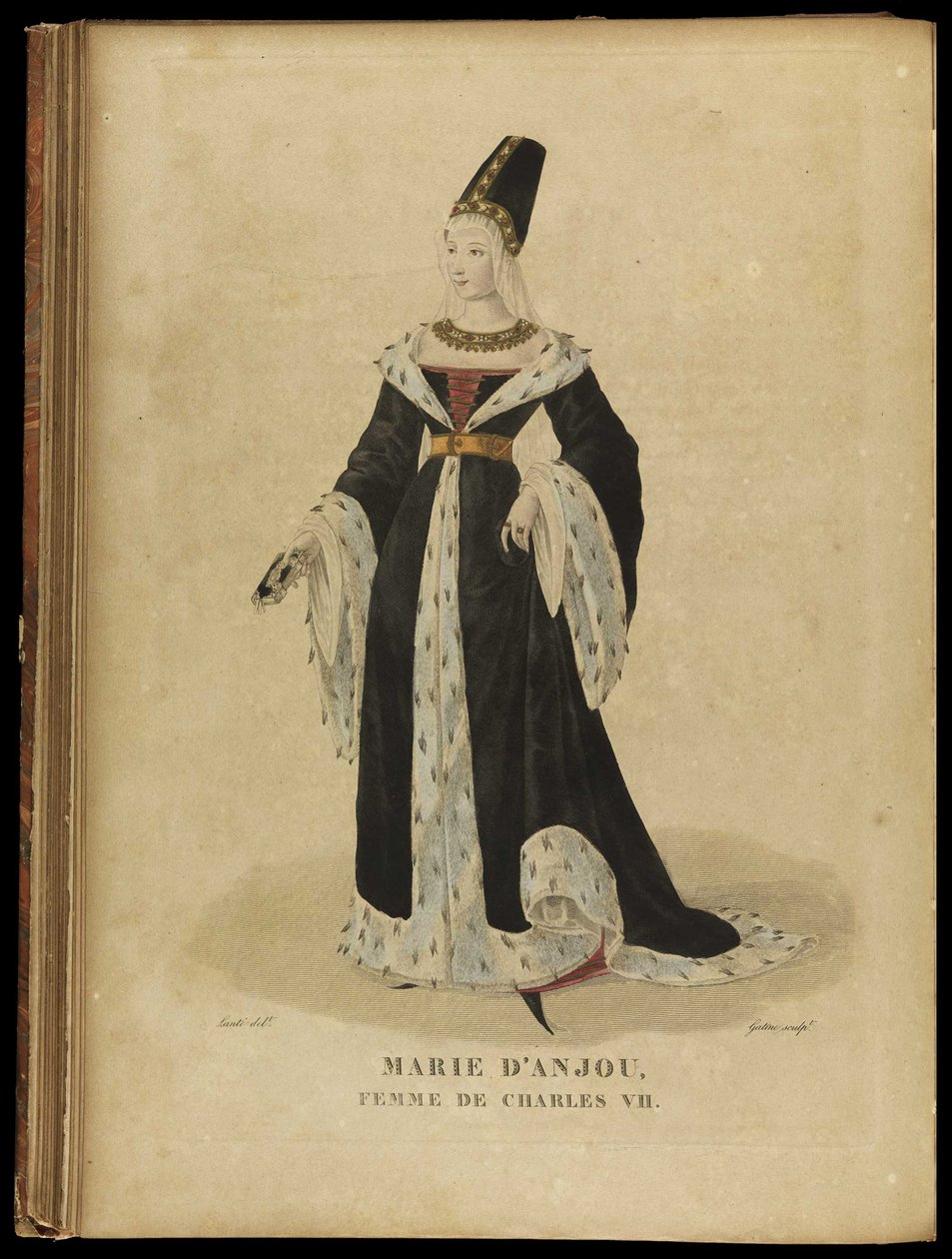 María de Anjou, Reina de Francia, finales del siglo XVIII de Georges Jacques Gatine