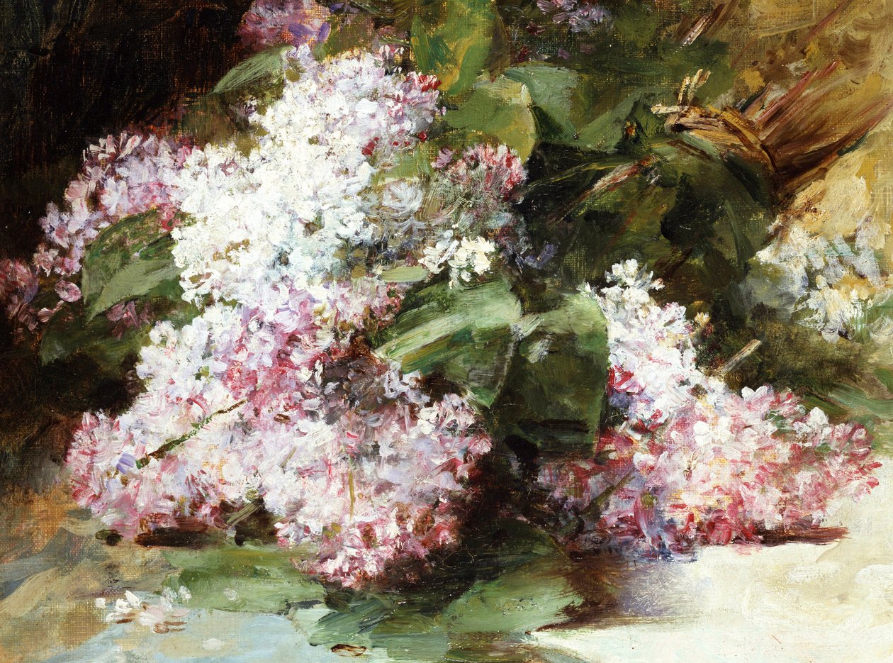 Lilas. Pintura de Georges Jeannin (1841-1925) Colección particular. de Georges Jeannin