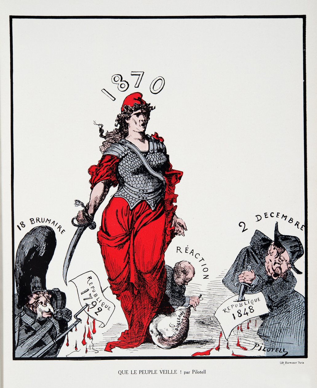 ¡Que el pueblo vigile!, de Histoire de la Troisieme Republique, Vol. I, lHistoire Politique, pub.1933 de Georges Labadie Pilotell