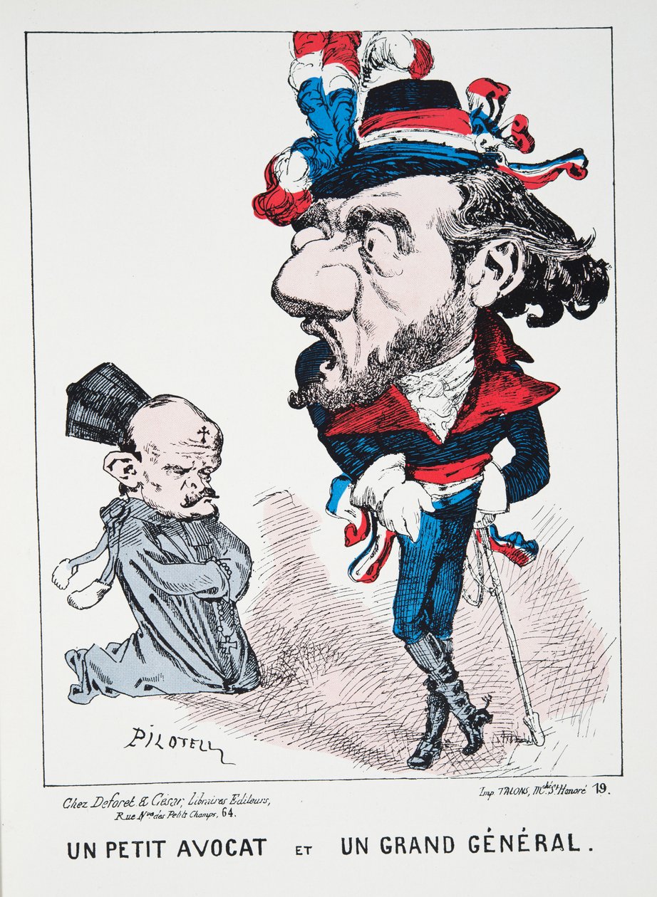Un pequeño abogado y un gran general, de Histoire de la Troisieme Republique, Vol. I, lHistoire Politique, pub.1933 de Georges Labadie Pilotell