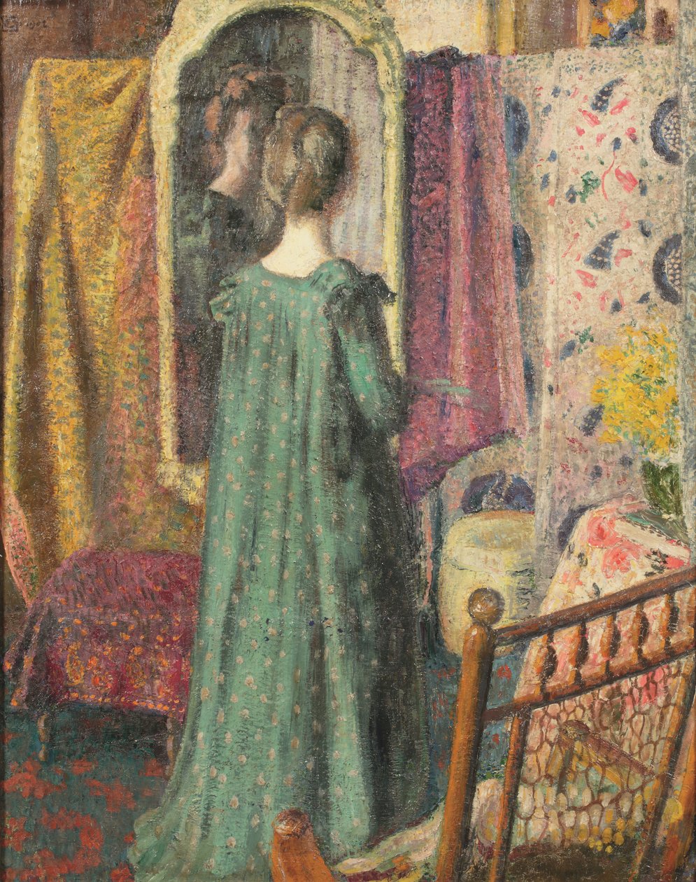 Señora frente a un espejo de Georges Lemmen
