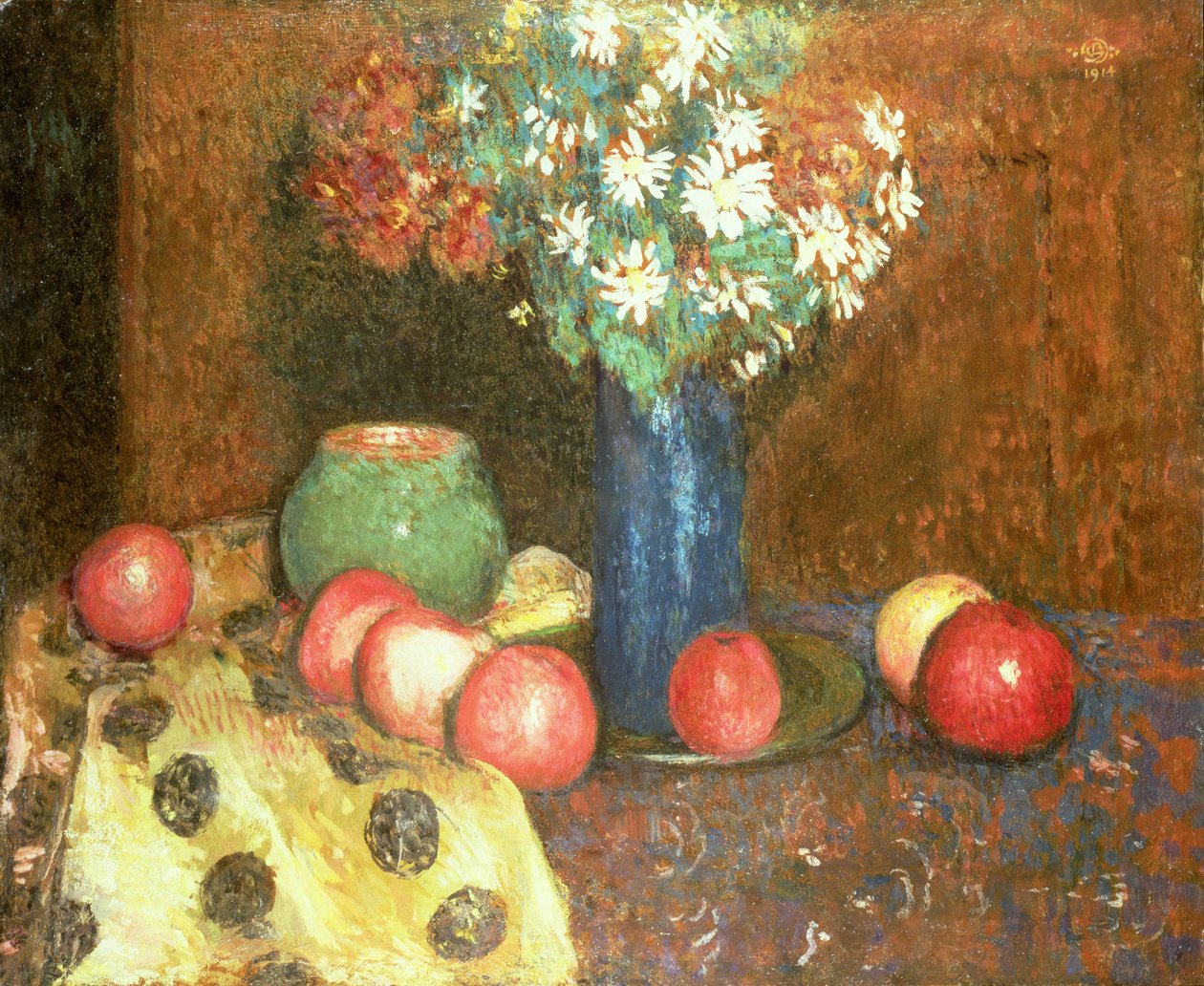 Naturaleza muerta con frutas de Georges Lemmen