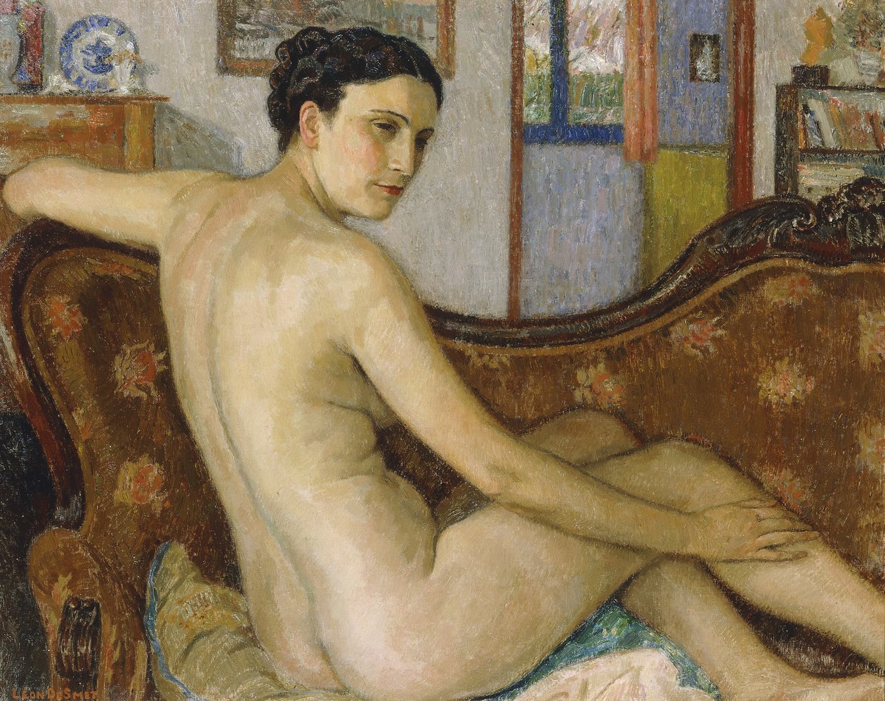 La bañista con su perro de Georges Lemmen