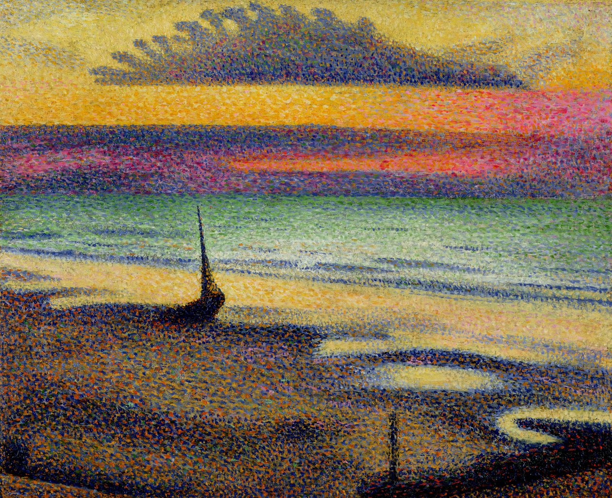 La playa en Heist, 1891-92 de Georges Lemmen