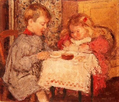 La cena de las muñecas de Georges Lemmen