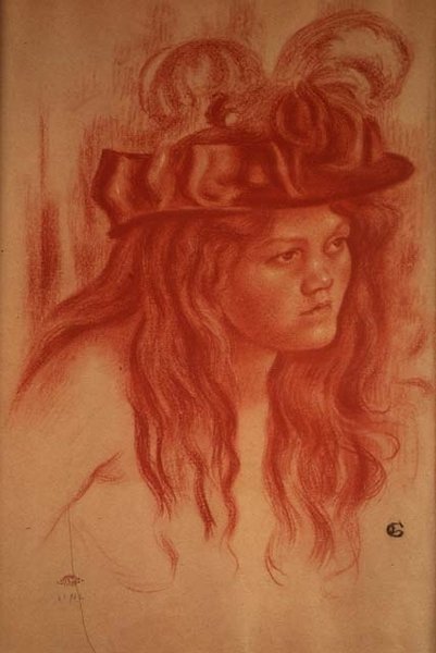 Niña con sombrero de Georges Lemmen