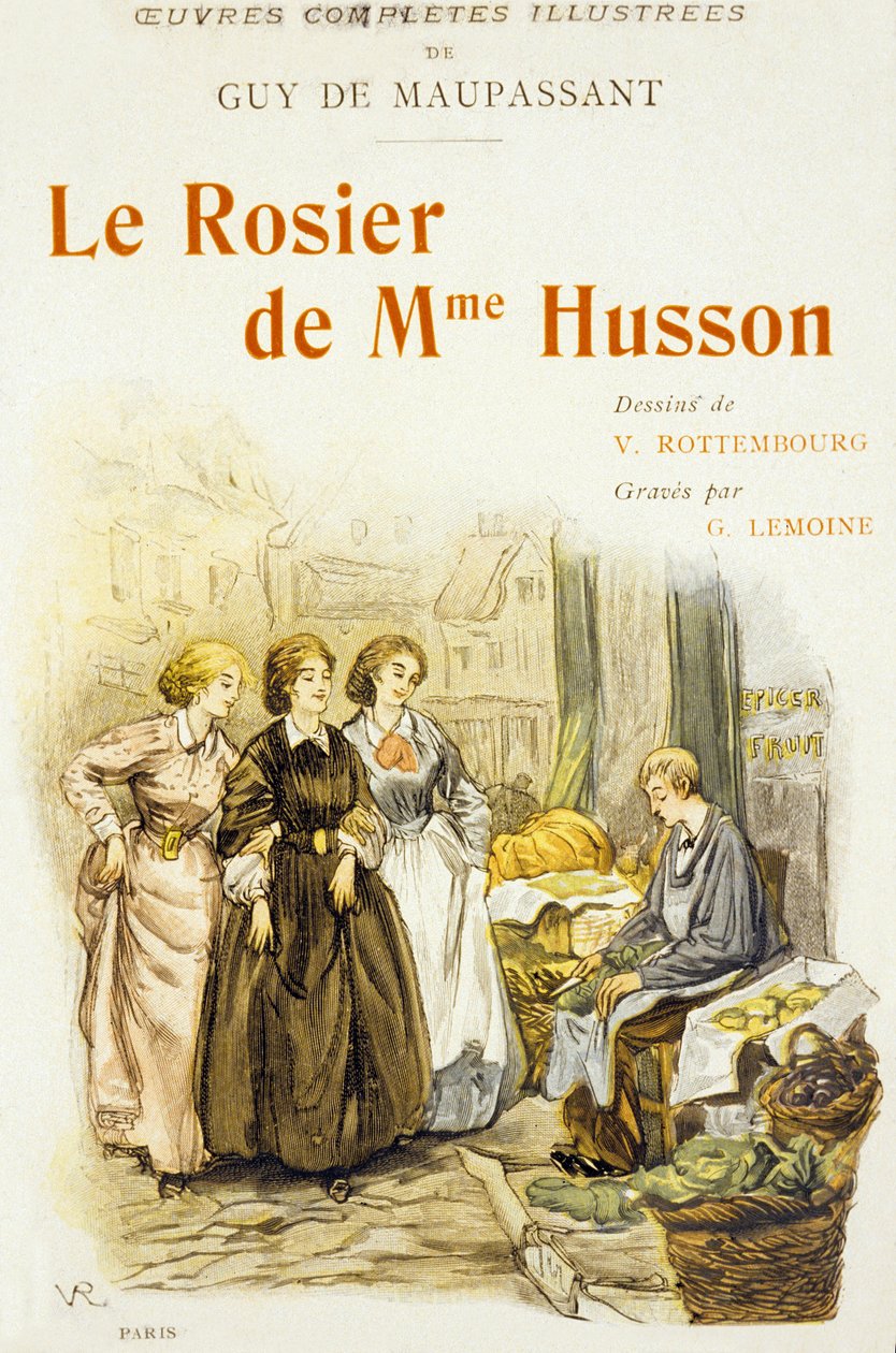 Portada del libro "Le Rosier de Mme Husson" de Guy de Maupassant de Georges Lemoine