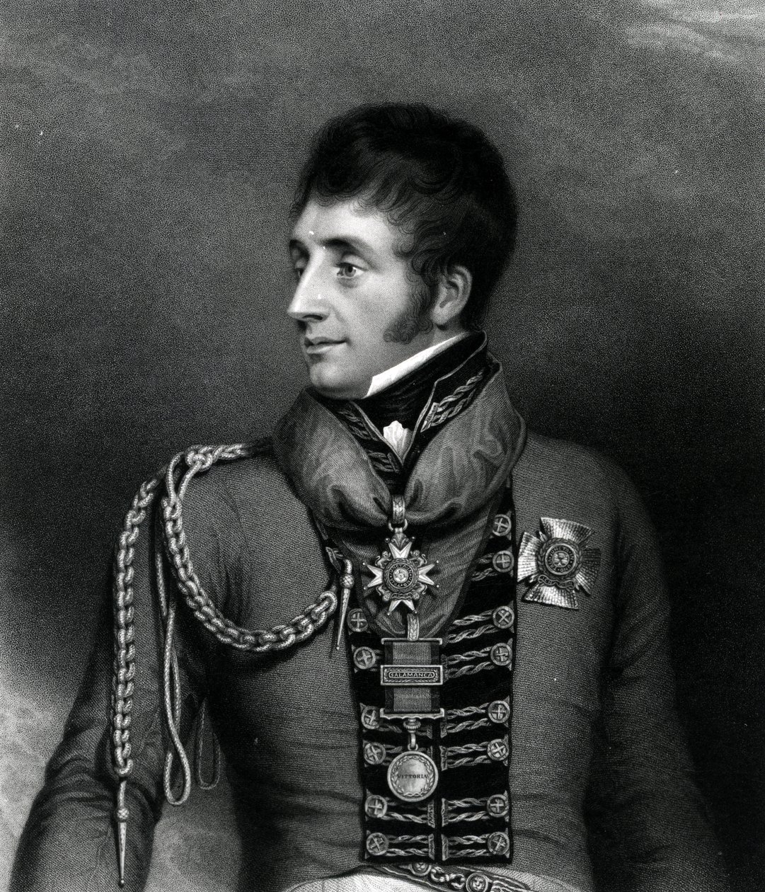 Mayor General El Honorable Sir William Ponsonby, 1817 de Georges Maile