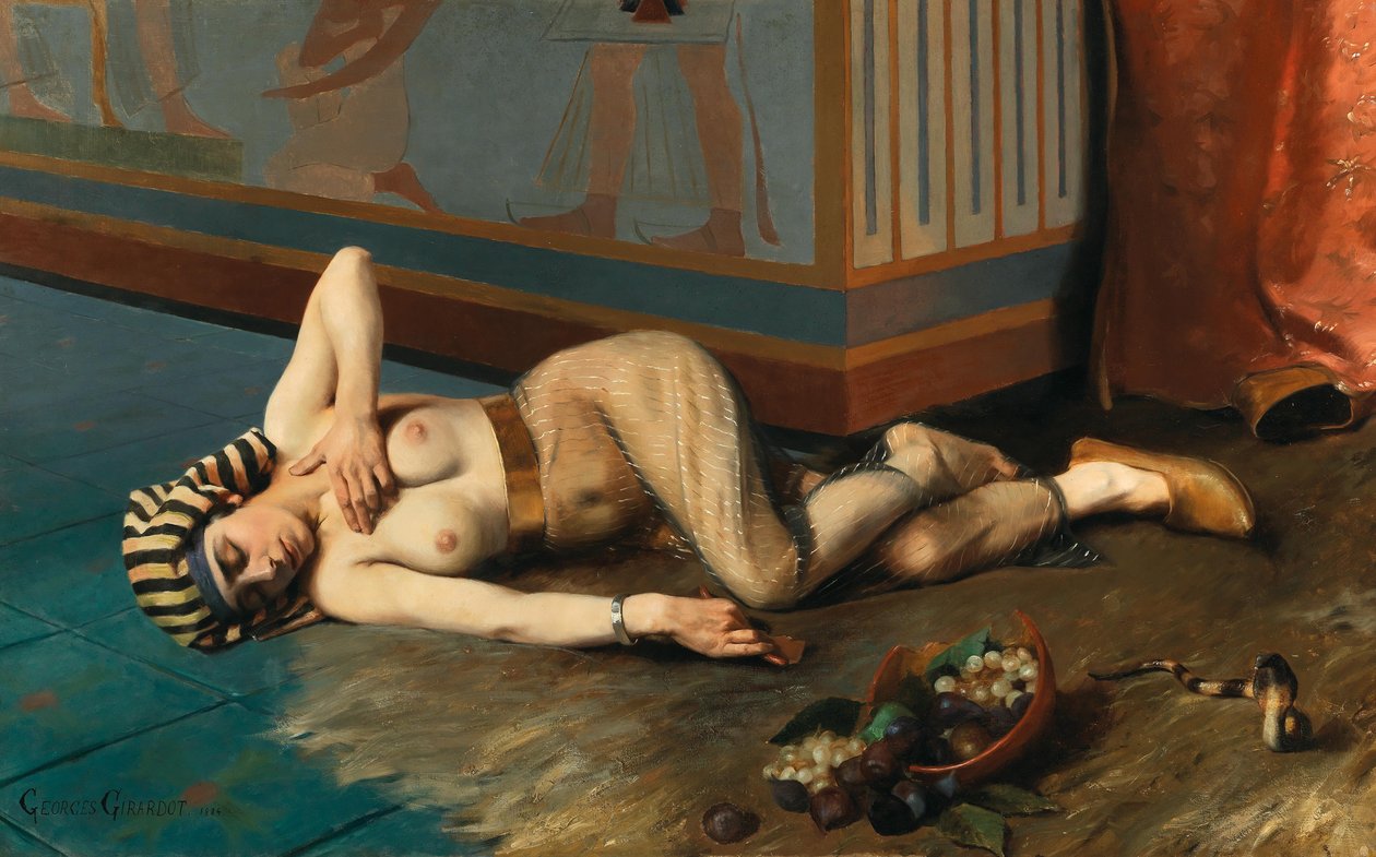 La muerte de Cleopatra, 1884 de Georges Marie Julien Girardot