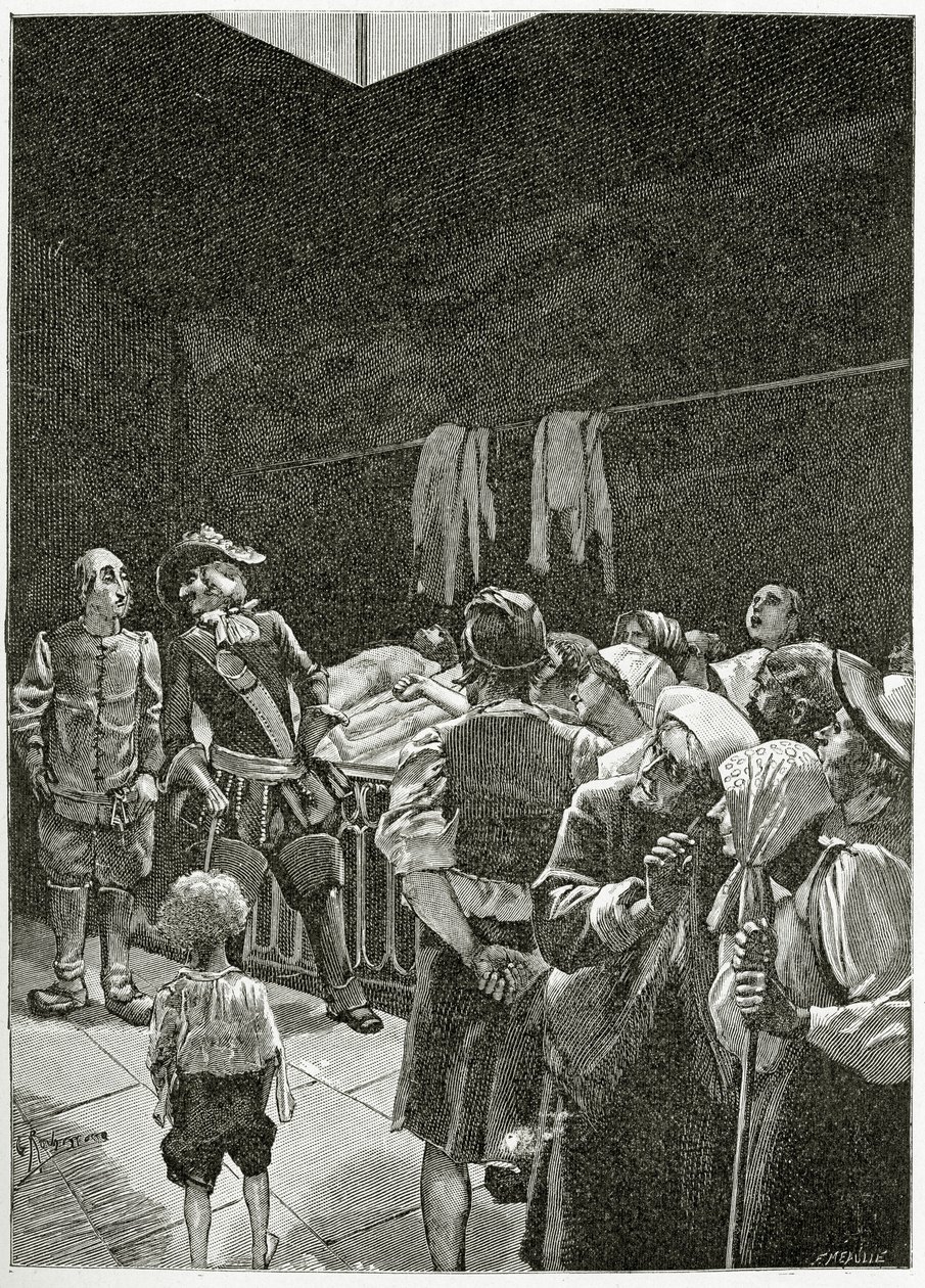 La Morgue - ilustración de Han d’Islande, siglo XIX de Georges Marie Rochegrosse