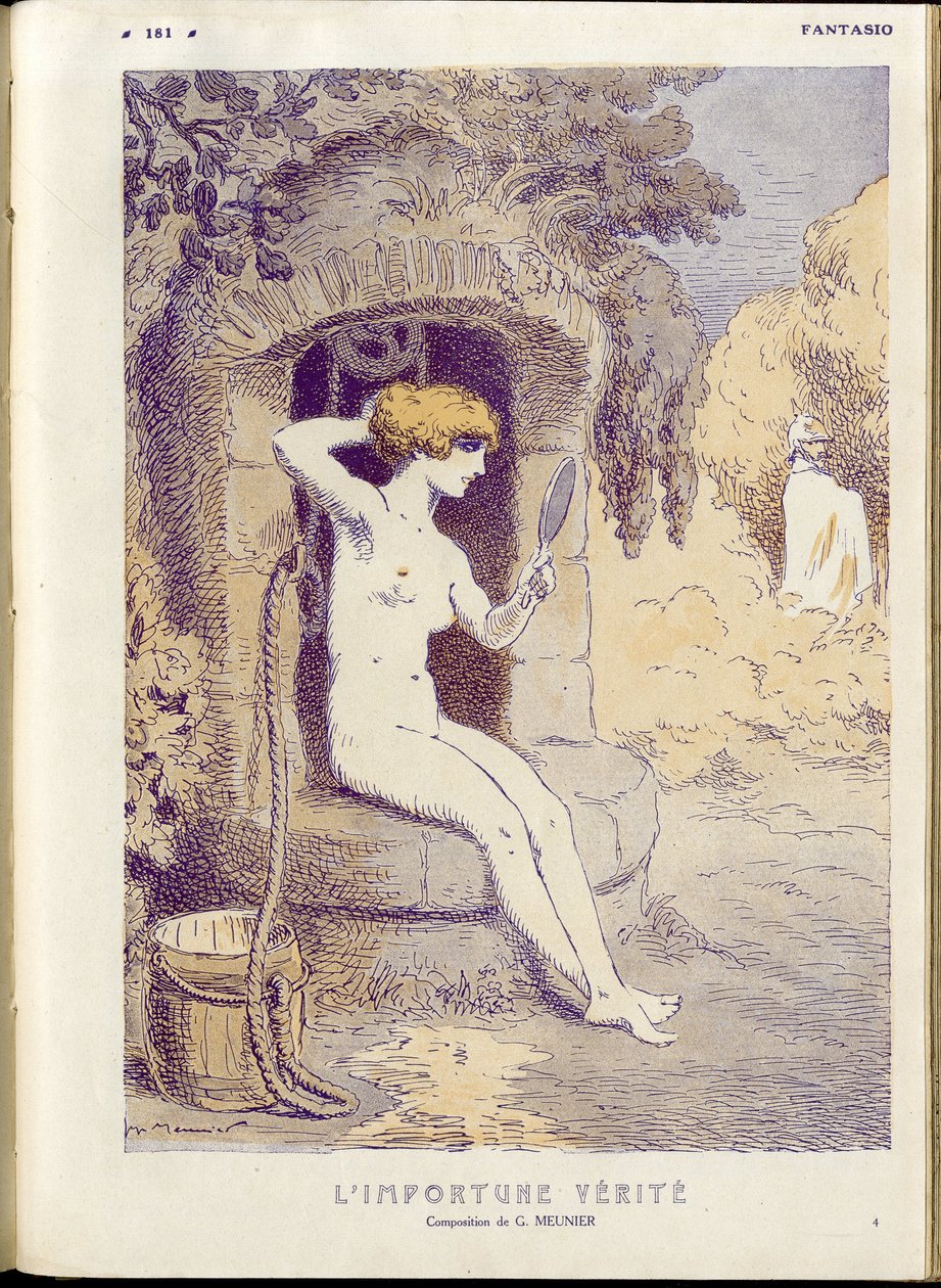 Ilustración de Georges Meunier (1869-1934) en "Fantasio" de Georges Meunier