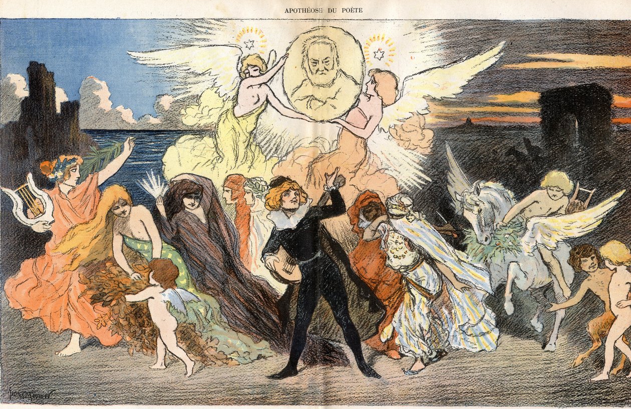 La apoteosis del poeta, un homenaje a Victor Hugo (1802-1885) para la celebración del centenario de su nacimiento de Georges Meunier