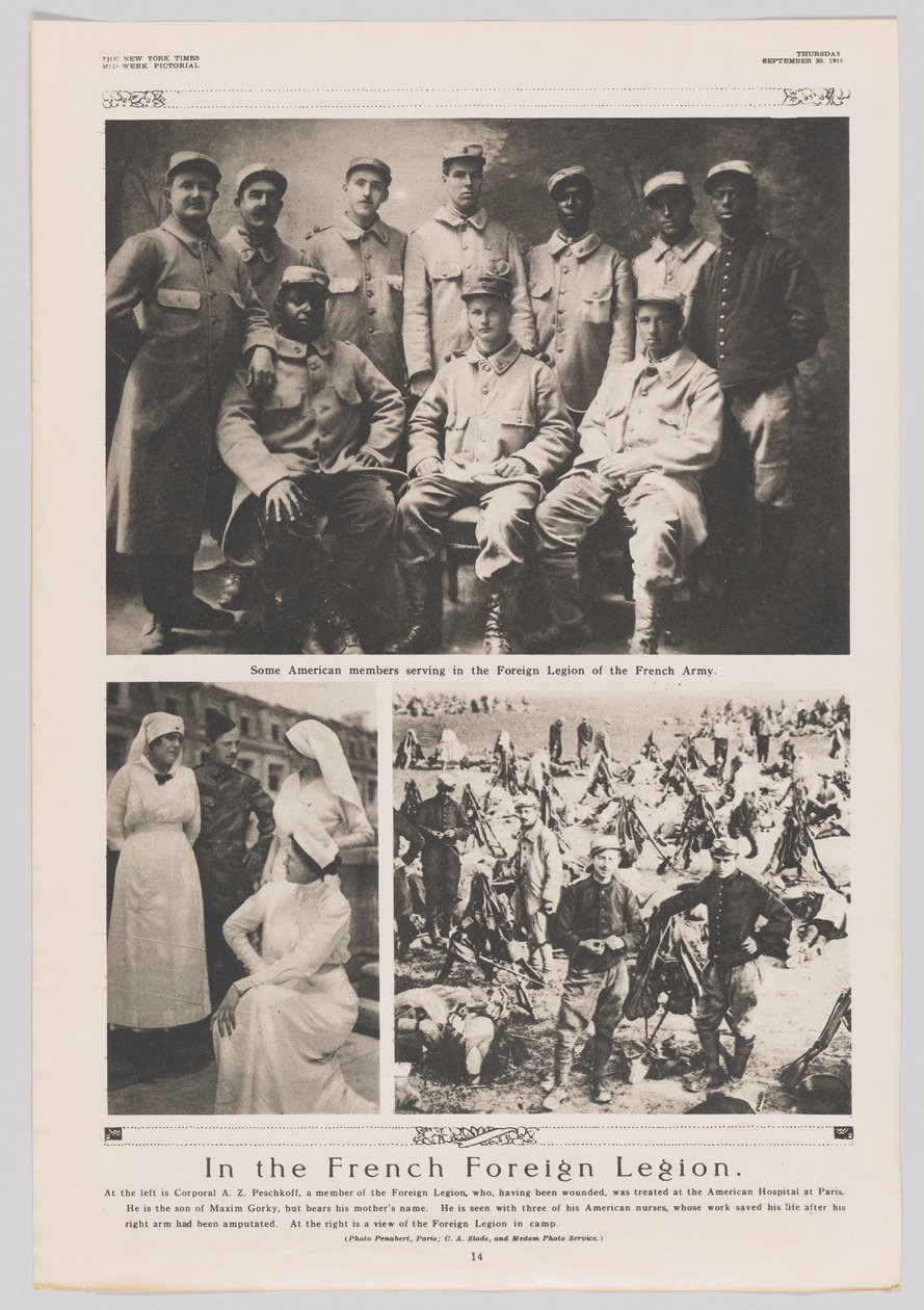 En la Legión Extranjera Francesa, 30 de septiembre de 1915 de Georges Penabert