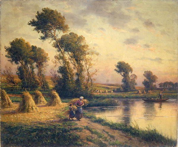 Paisaje rural de Georges Philibert Charles Maroniez